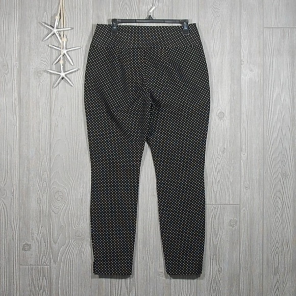 CAbi Ankle Pants Size 6 Black White Polka Dot 5175 - Picture 3 of 8